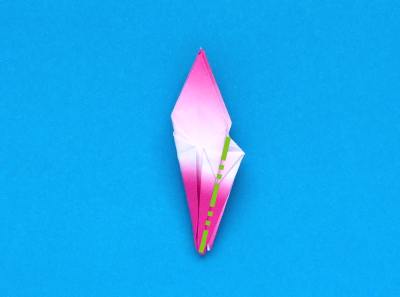 how to make an origami bulb flower