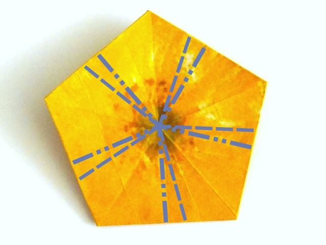 Fold Origami Buttercup flowers