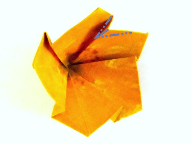 Fold Origami Buttercup flowers