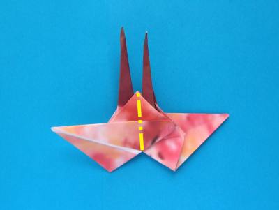 instuctions for folding an origami butterfly