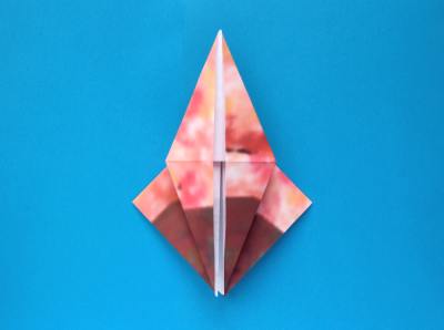 uitleg om een origami vlinder te vouwen