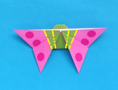 diagrams for an origami butterfly