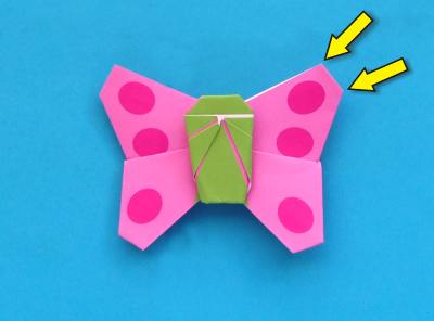 een leuke origami vlinder vouwen