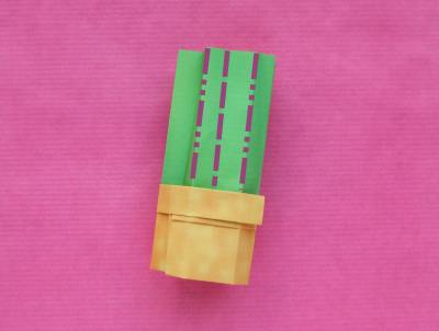 folding an origami cactus folding an origami cactus