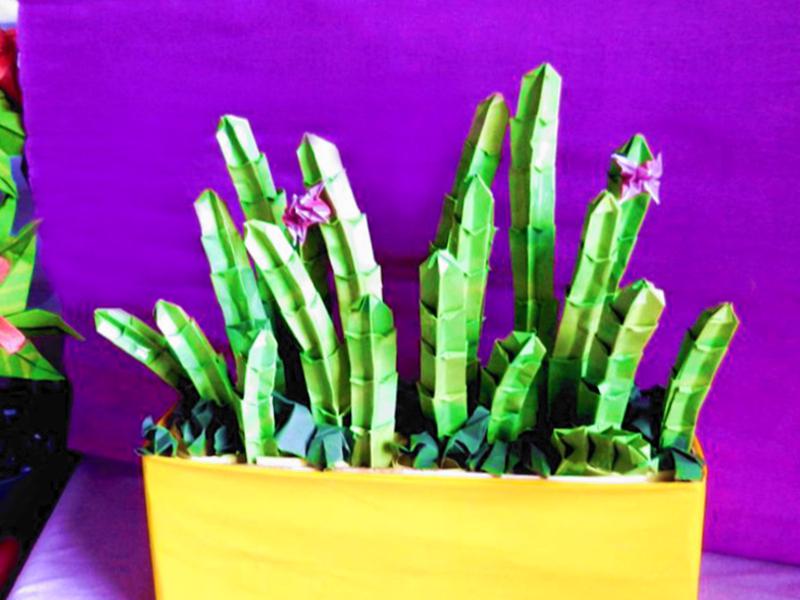 Origami Cactus Plant Origami Cactus Plant