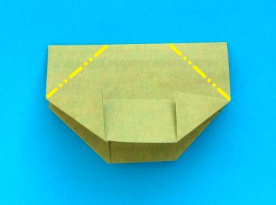 diagrams for an origami cadet cap