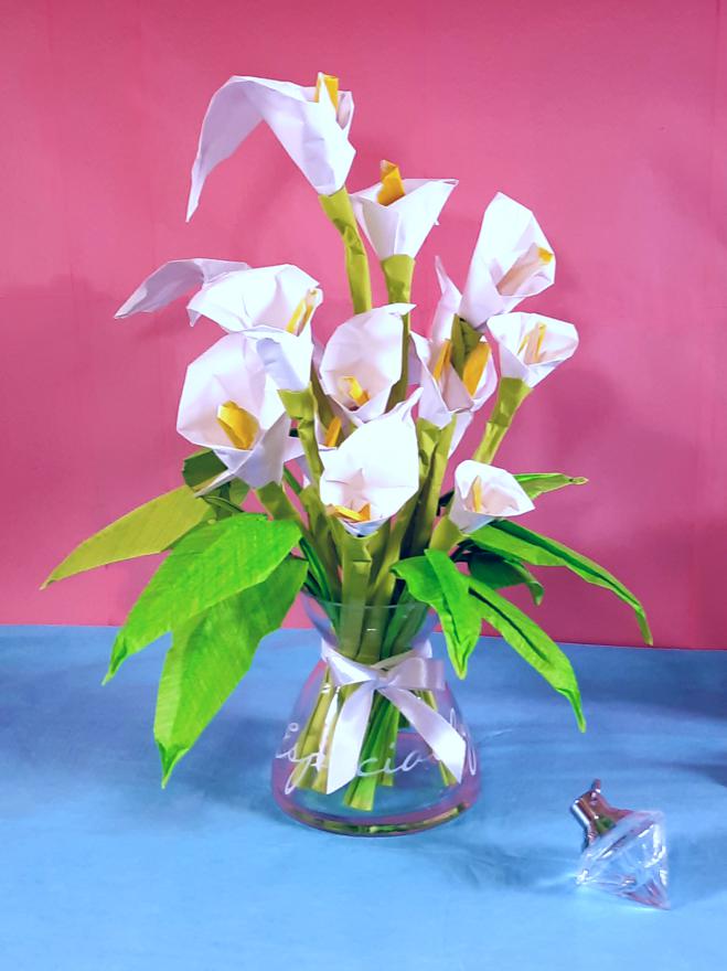 Origami Calla Lilies