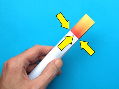 how to fold a realistic origami candle