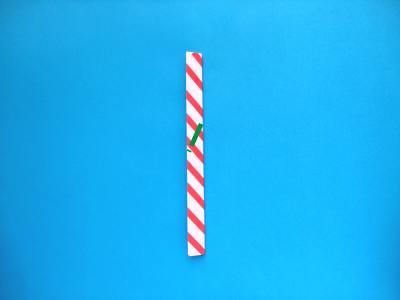 how to make an origami candy cane