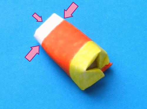 Candy Corn snoepjes maken van papier