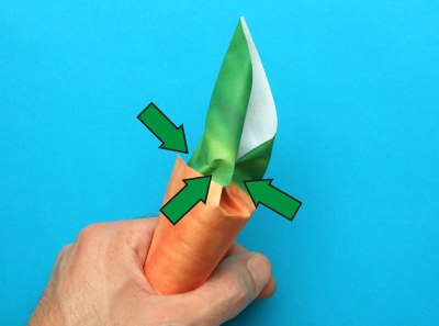 hoe kan ik een wortel van papier knutselen
