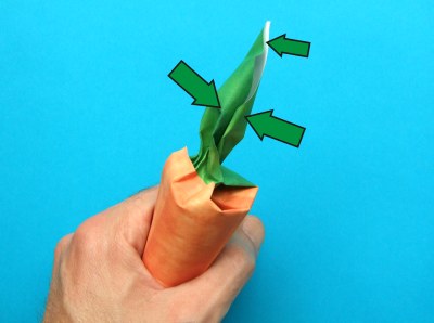 origami carrot folding instructions