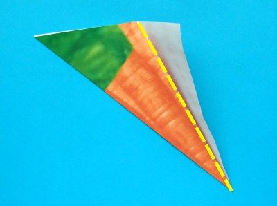 origami carrot folding instructions