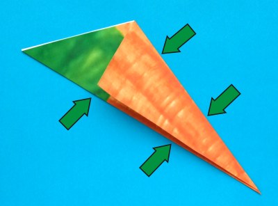 origami carrot folding instructions