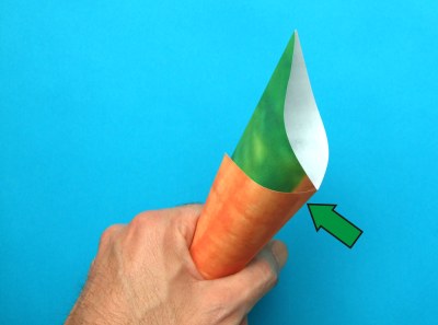 origami carrot folding instructions