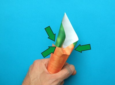 hoe kan ik een wortel van papier knutselen
