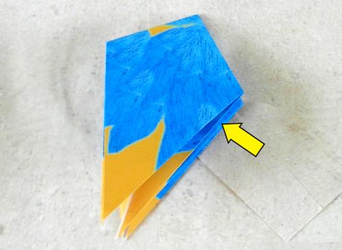 een cartoon vogel knutselen van papier