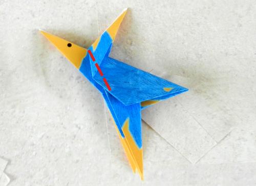 Origami Cartoon Bird instructions