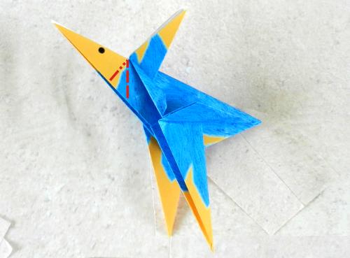 Origami Cartoon Bird instructions