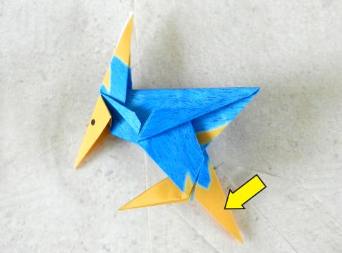 Origami Cartoon Bird instructions