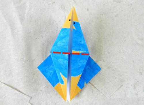 een cartoon vogel knutselen van papier een cartoon vogel knutselen van papier