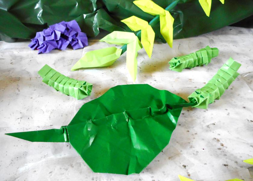 Origami Rupsen Origami Rupsen
