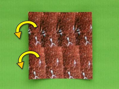 piece of paper for making an origami cattail piece of paper for making an origami cattail