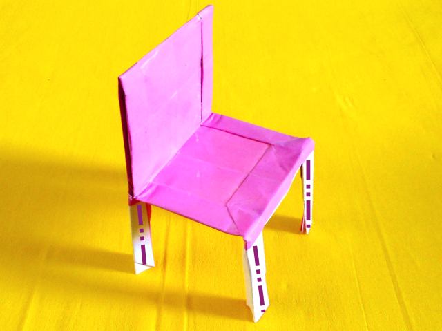 Origami stoel maken Origami stoel maken