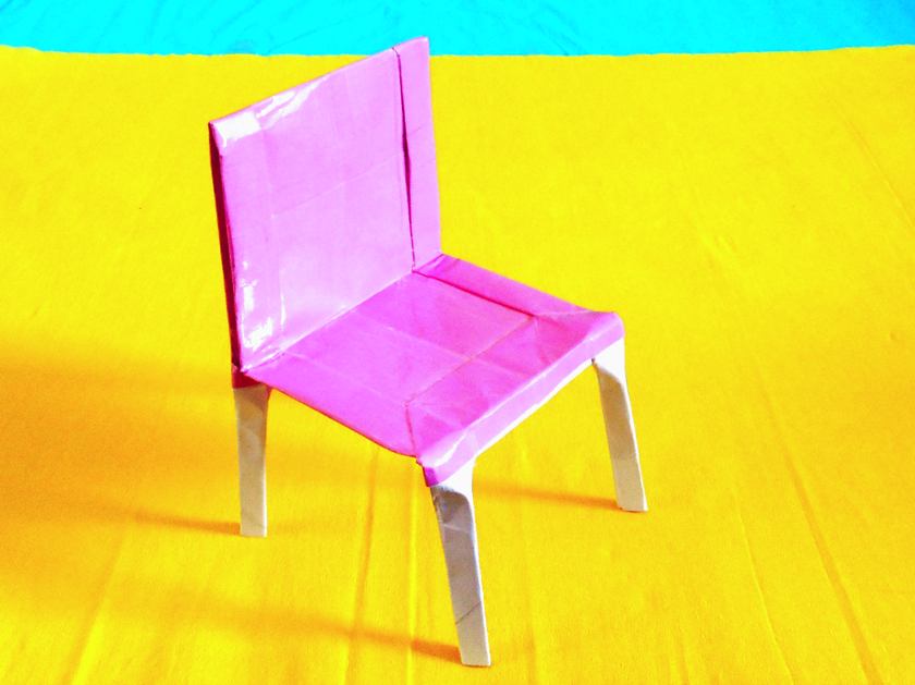 Origami stoel Origami stoel