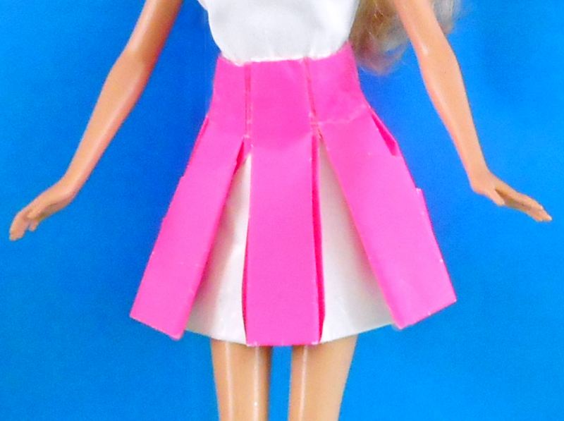 Origami cheerleader skirt