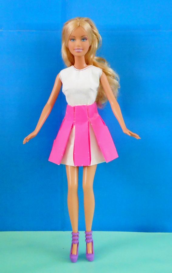 Cheerleaderrokje van papier Cheerleaderrokje van papier