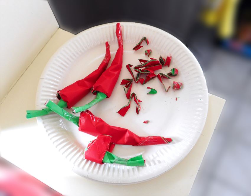 Origami Chili Peppers