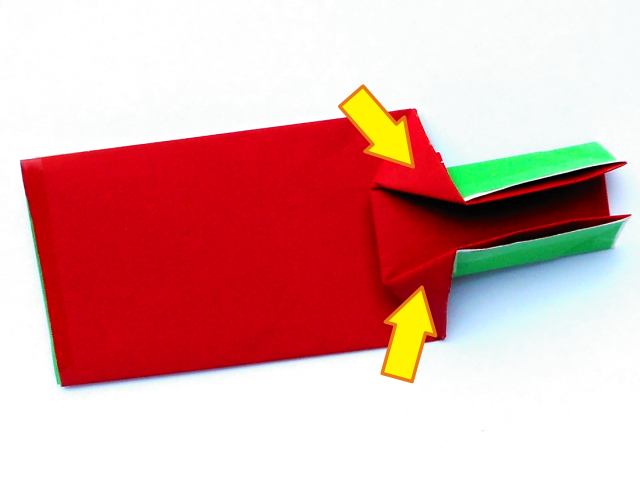 Origami chilipeper maken