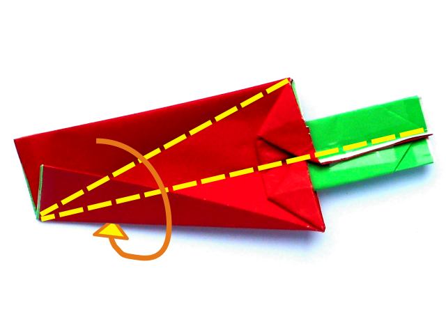 Origami chilipeper maken Origami chilipeper maken