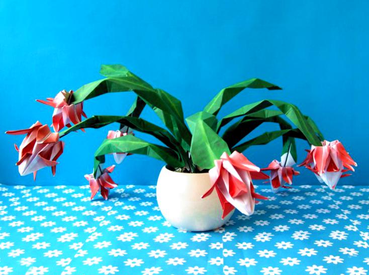 origami christmas cactus