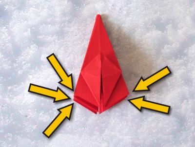 origami kerstster origami kerstster