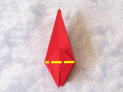 origami kerstster