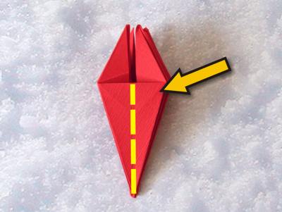 origami kerstster