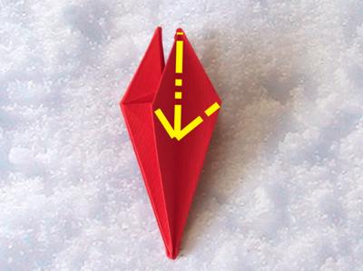 origami kerstster origami kerstster