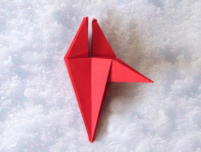 origami kerstster origami kerstster