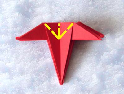 origami kerstster origami kerstster