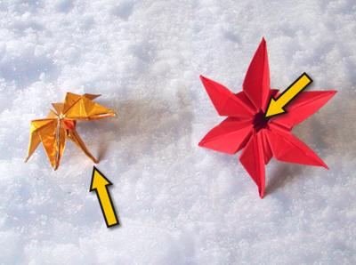 origami christmas star