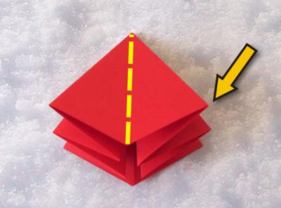 origami kerstster origami kerstster