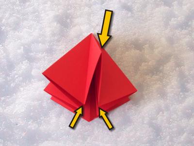 origami kerstster origami kerstster