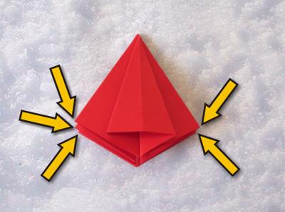 origami kerstster origami kerstster