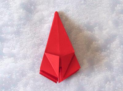 origami kerstster origami kerstster