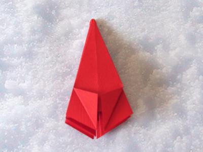 origami kerstster