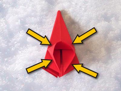 origami kerstster origami kerstster