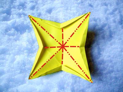 origami christmas star