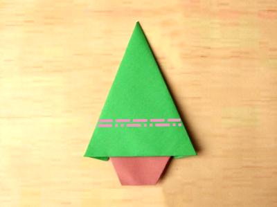 een kerstboom vouwen een kerstboom vouwen